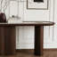 Console ovale moderne avec plateau en faux marbre-8548537