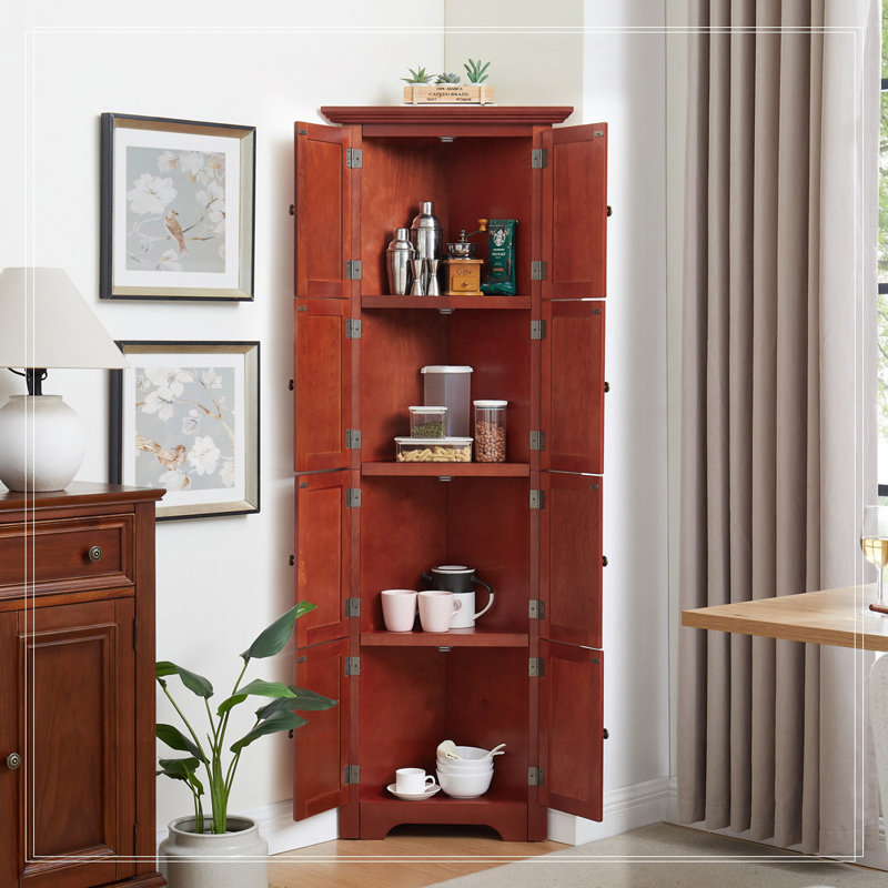 Armoire de rangement 72 po, Cerisier
