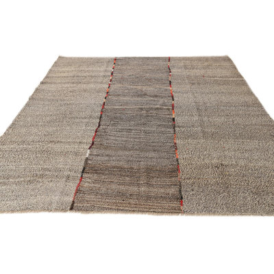 Tapis noir et blanc Ousley