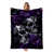 Purple Roses Skulls