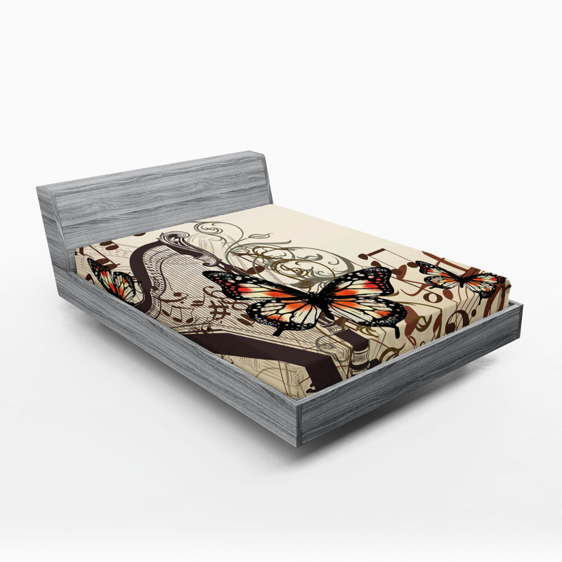 Ensemble de 2 draps-housse Ambesonne, California King Fitted Sheet