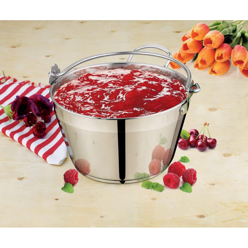 Rebrilliant Benedetti 8.98L Stainless Steel Stock Pot