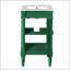 Meuble-lavabo moderne de 18 pouces avec lavabo, armoire de rangement compacte pour petits espaces, lavabo simple avec tablette réglable-2070274042