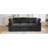 Black Chenille 85.4" Sectional With Movable , Two Charging Ports, Phone Holder, And Soft Seating Experience Multi - Functional L Shaped Modular Built In Comfortable Lumbar Support Material-1522949608