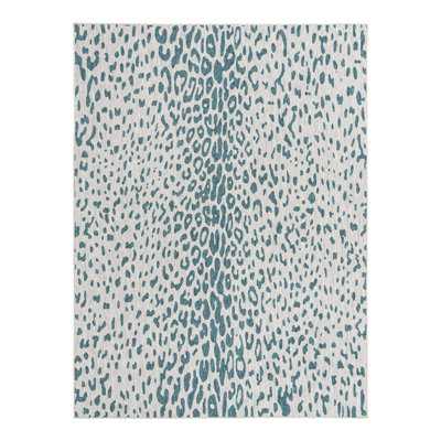 Teal Samburu Indoor/Outdoor Safari Rug