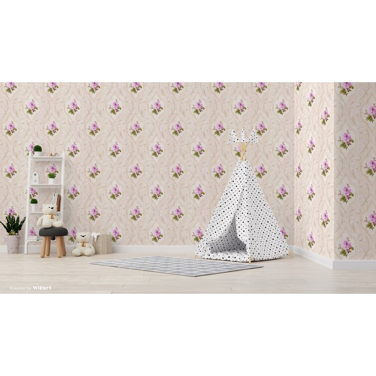 The Expert - Edy Wallpaper - Rose, 2'x12' Roll