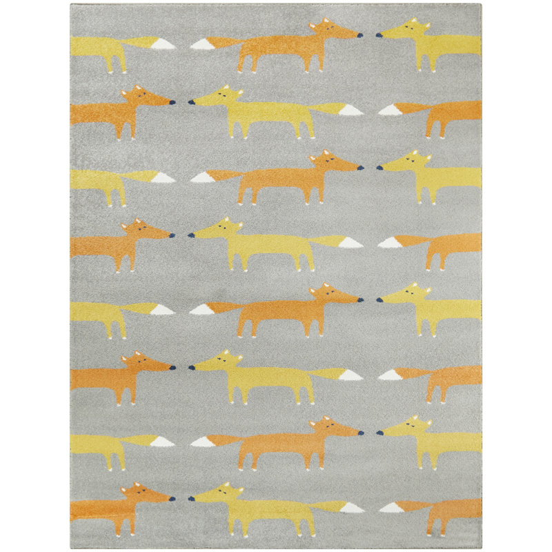 Tapis Hande, Rectangle 3 pi 11 po x 5 pi 7 po, Gris