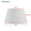 # 38016, abat-jour rigide escamotable et ajouré en lin gris foncé, haut 13 po x bas 19 po x 11 1/2 po incliné-901383491