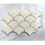 Carreau de mosaïque en porcelaine à motif écailles de poisson 3 po x 4 po Monet