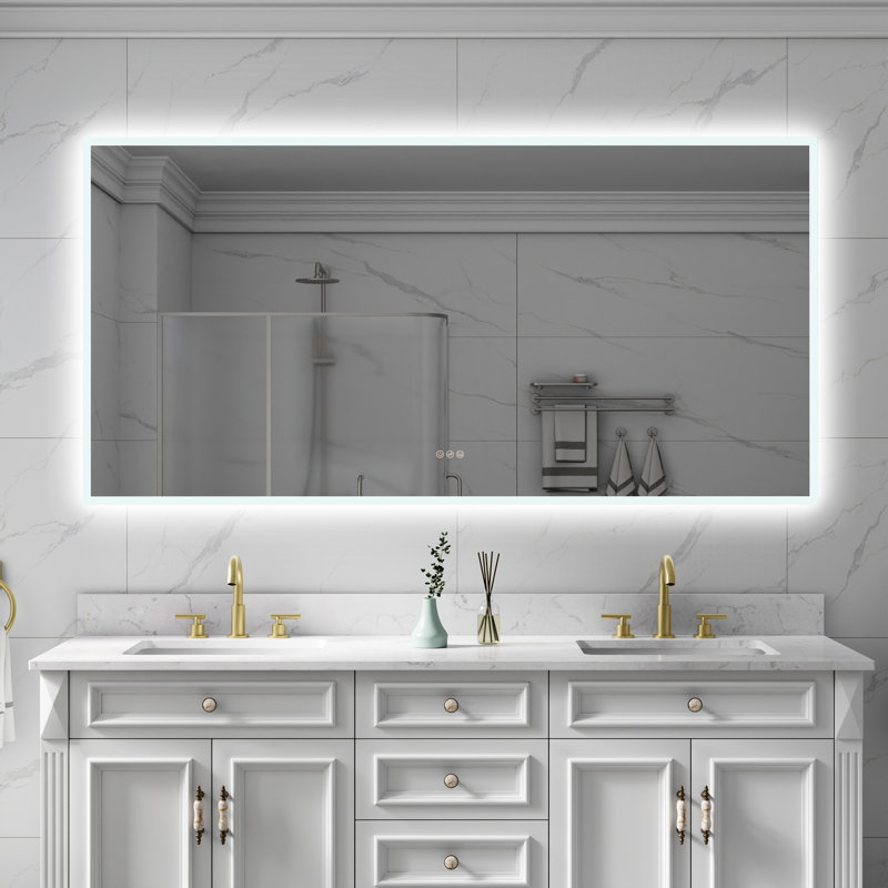 Miroir de salle de bain Busra, 42 po x 84 po