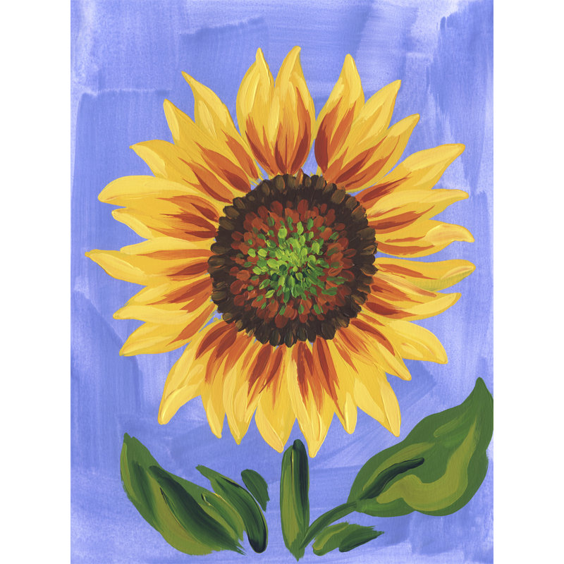 Tournesol par Julie - Peinture, H 16 po x l 12 po