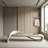 White Faux Leather Upholstered Bench-866578800