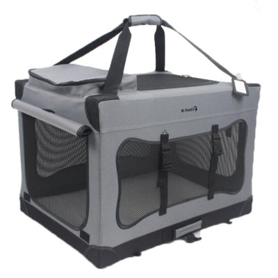 Collapsible Soft-Sided Crate with 2 Doors