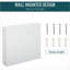 Armoires, armoire de salle de bain à miroir avec cadre double en acier 24 po x 22 po | Blanc neige | Minimaliste