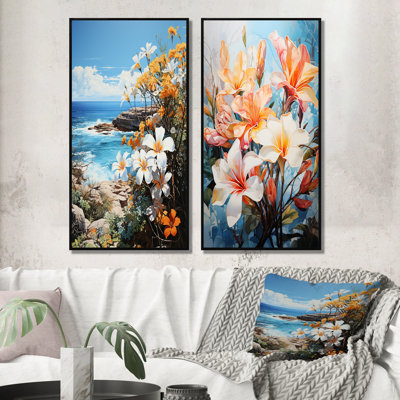 «Plumeria Flower Paradise», 2 pièces