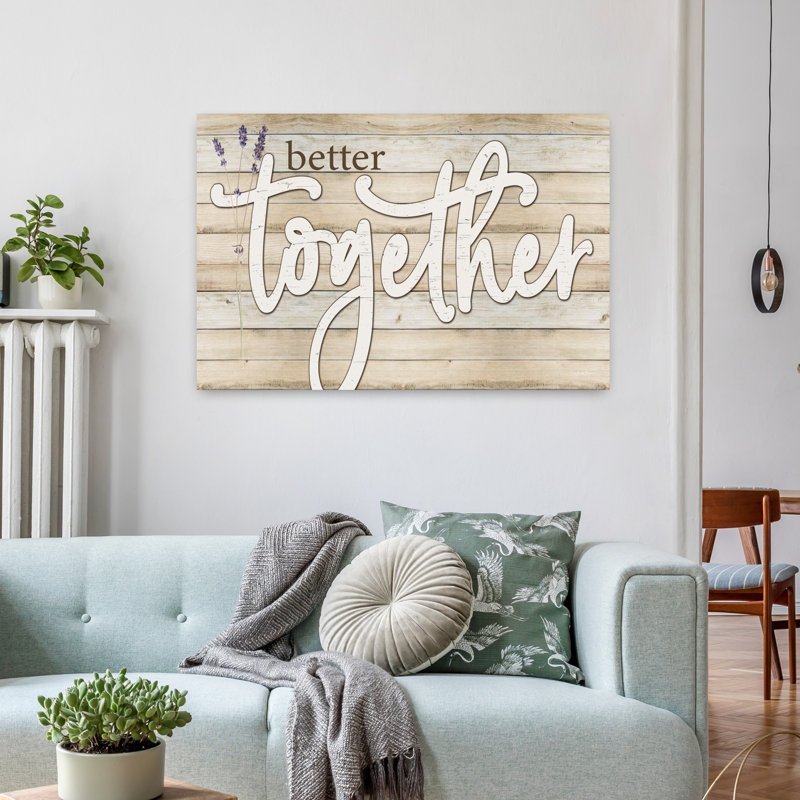 «Better Together», art contemporain abstrait, H 24 po x l 36 po