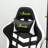HOMCOM Adjustable Reclining Ergonomic Faux Leather Swiveling PC & Racing Game Chair in Grey-657653845