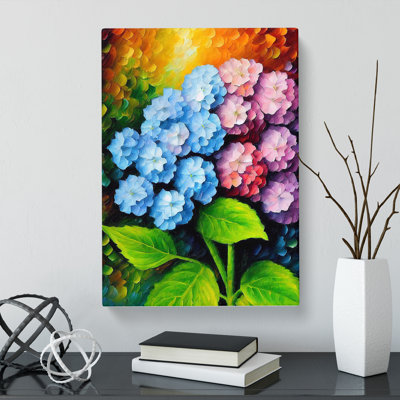 Heberling Hydrangea Flower Vol.2 - Wrapped Canvas