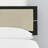 Benoni Wooden Bed With Taupe Cushion-107276660-107276662