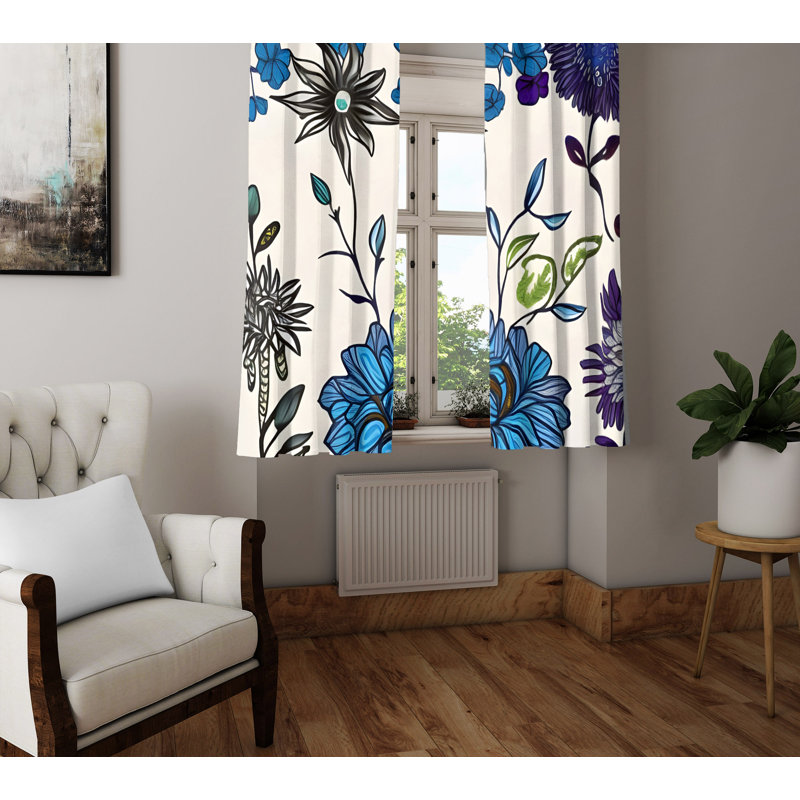 Rideau en polyester Breasya, L 40 po x L 52 po