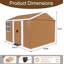 Remise de rangement en métal robuste de 8 pi x 10 pi avec fenêtres, porte verrouillable et ventilation-118034563