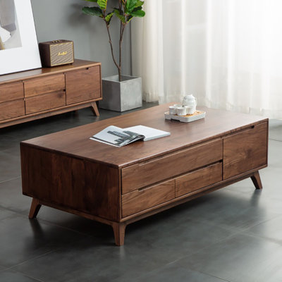 Log black walnut end table