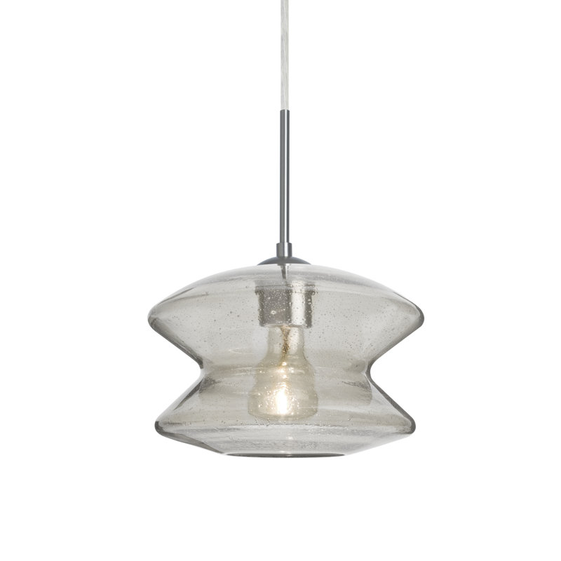 Yara 1 - Light Single Pendant, Satin Nickel, Clear