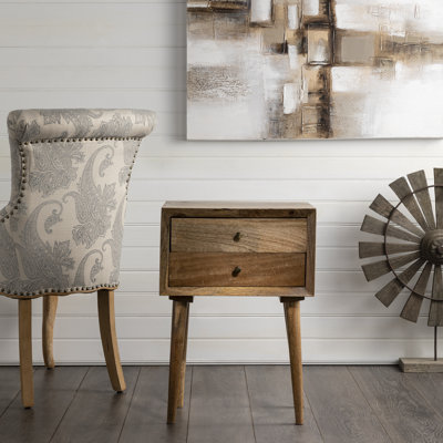 Ulrey Solid Wood 2 - Drawer End Table