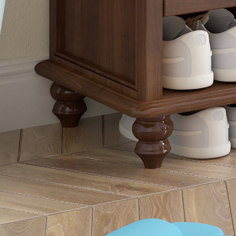 Tabouret de changement de chaussures 19,7 po de style rétro