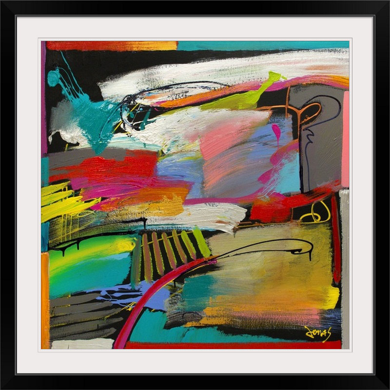 «Go Jolly» par Frioucheburg, impression, H 20" x l 20" x P 1", Cadre noir