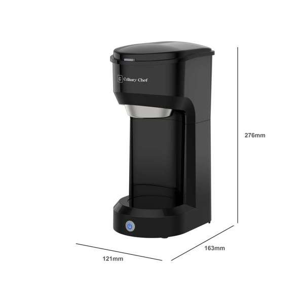 Culinary Chef, Single Cup Coffee Maker, Black
