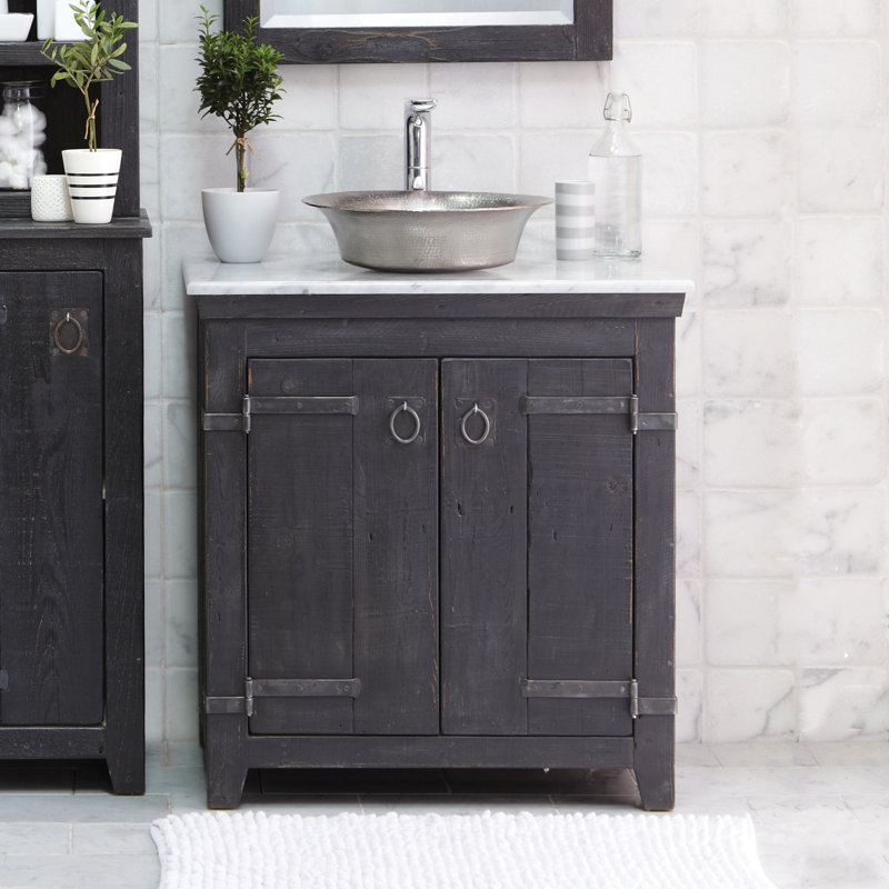 Americana 30" Single Bathroom Vanity Base Only, Anvil