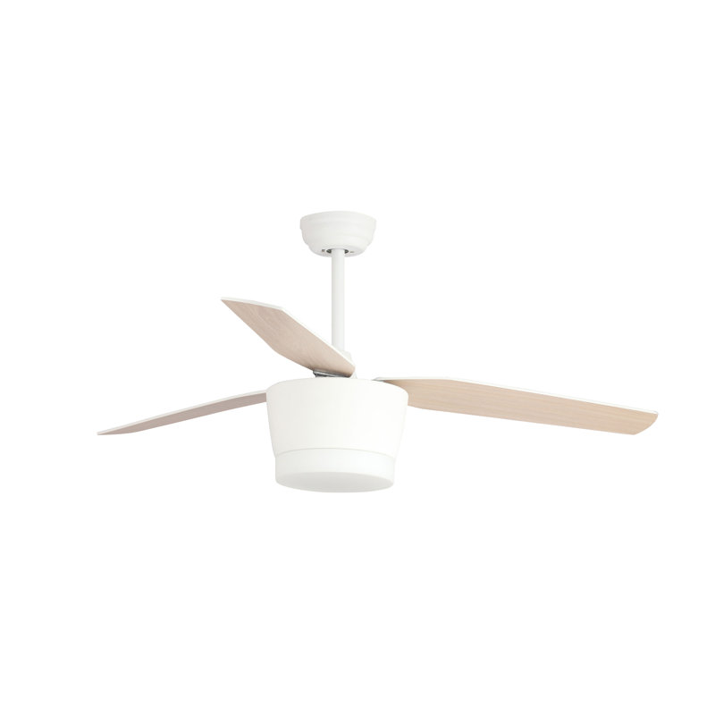 132cm Ceiling Fan with LED Lights, White