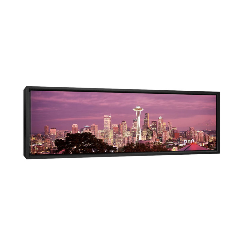 « city vu from reine anne hill, aiguille d’espace, seattle, king county, washington state », reproduction de photo sur toile