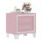 Stylish Nightstand with Sleek Chrome Legs and Functional Drawers for Bedroom Organization-1124736705