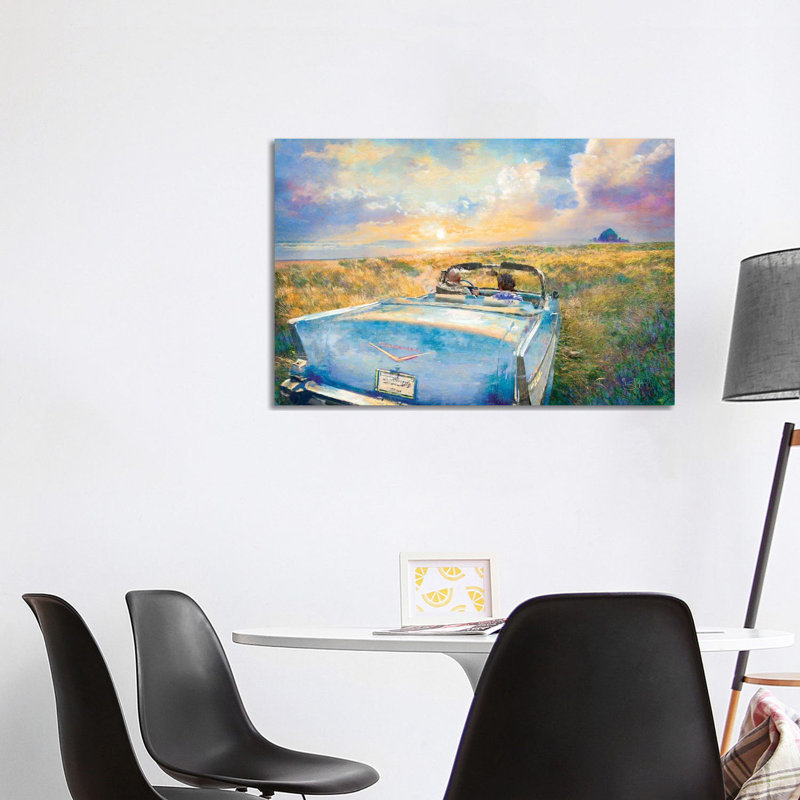 Wheels And Waves - Wrapped Canvas Painting, 101.6 cm H x 66.04 cm W x 1.91 cm D