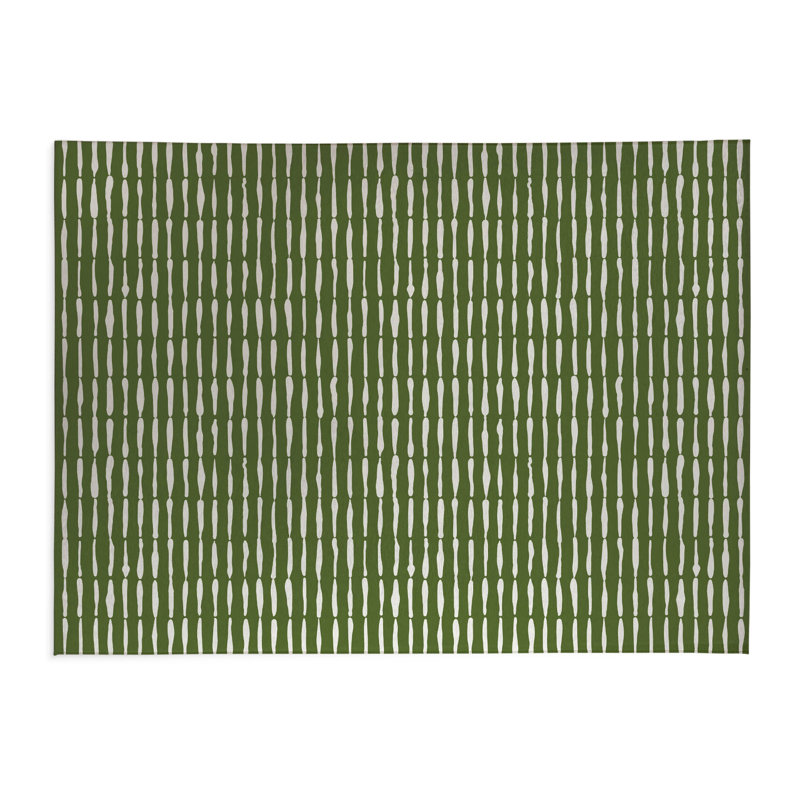 Chuck Low Profile Kitchen Mat, Rectangle 3' x 5', Olive Green