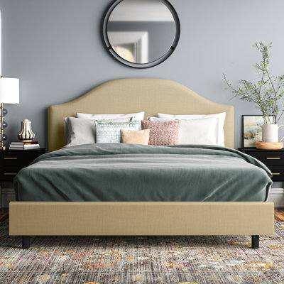 Morris Linen Upholstered Bed