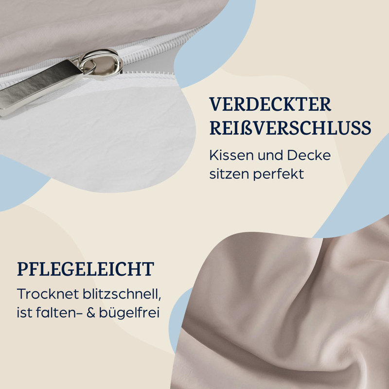 Microfiber Solid Duvet Cover Set with Pillow Shams