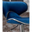 Masaccio Velvet Upholstered Adjustable Swivel Barstool, Set Of 2, Blue-43166714