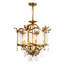 Lustre 3/6-lumières de style bougie rétro avec abat-jour en verre Dzesika Morla-281544475-281544472