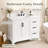 Allendale 42" Freestanding White Single Sink Bathroom Vanity With Quartz Top-1299747343-1299747340
