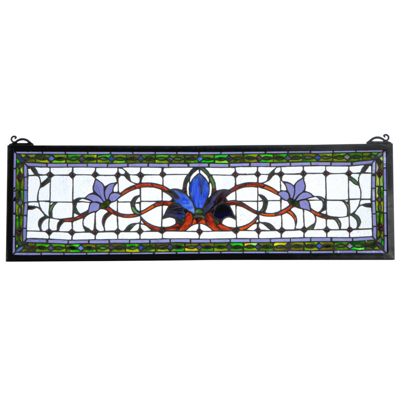Vitrail de conte de fées de 33 po x H 10 po