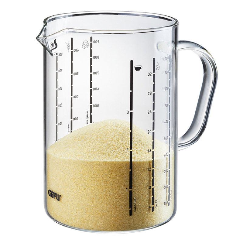  Meti Glass Measuring Jug 1000ml - Clear