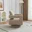 Fauteuil d'appoint pivotant contemporain, tissu Boucle, siège de salon portatif pour le salon