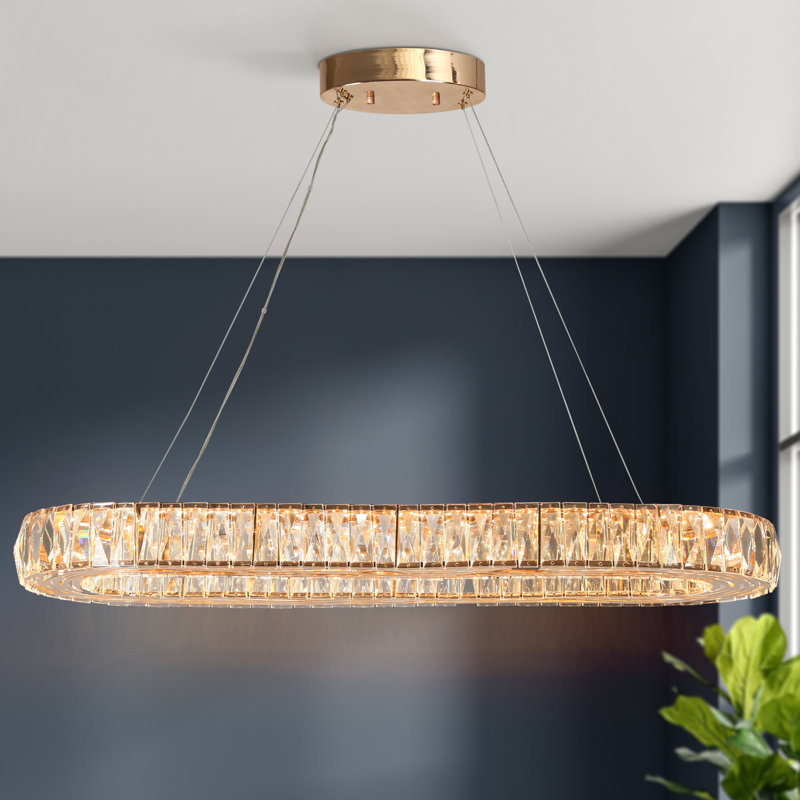 Luminaire suspendu à 1 lumière DEL Daine pour îlot de cuisine Daine