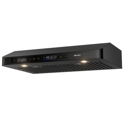 30 Inch 900 CFM Under Cabinet Range Hood, Ultra-Thin 6"H Stainless Steel Ducted Vent Hood with Voice/Gesture/Touch Control & Dimmable LED Lights