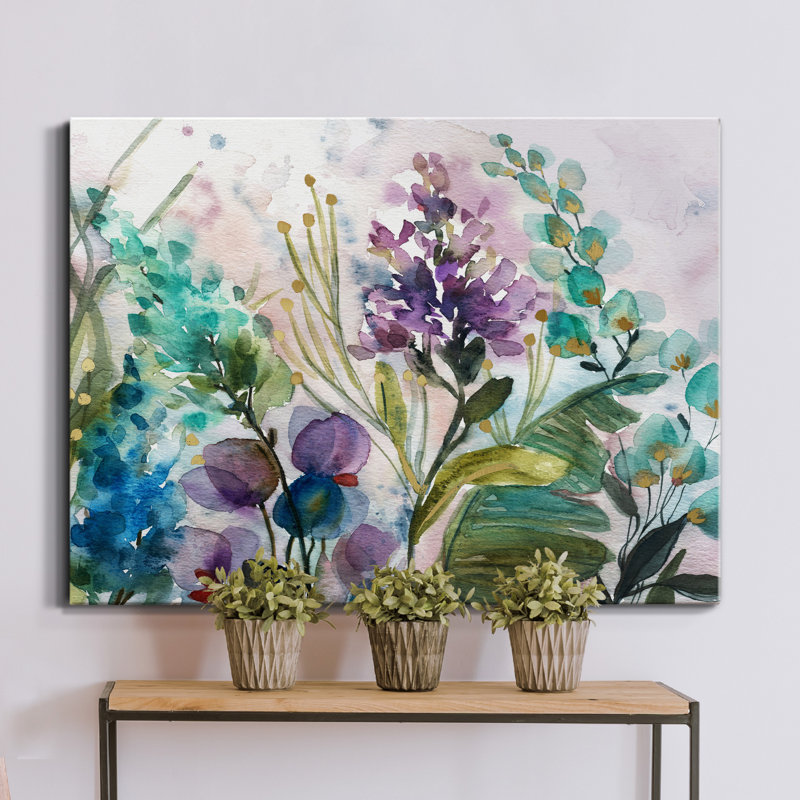 «Exotic Plant Life» par J Paul, reproduction d'art sur toile tendue, H 16 po x l 20 po x P 1 po
