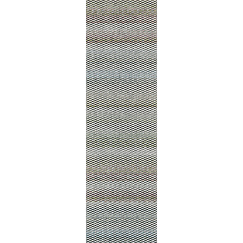 Tapis intérieur/extérieur bleu/brun Larry, Tapis de couloir : 2 pi 2 po x 7 pi 7 po