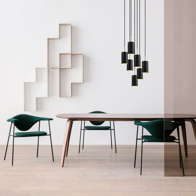 Mavek 7 - Light Cluster Pendant, Black Nickel